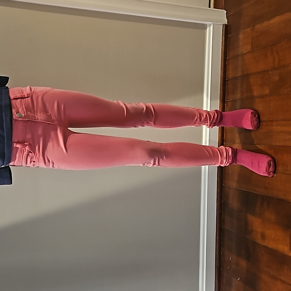 Pink Little Girls' Super Soft Colored Denim Jeans Gum Pink